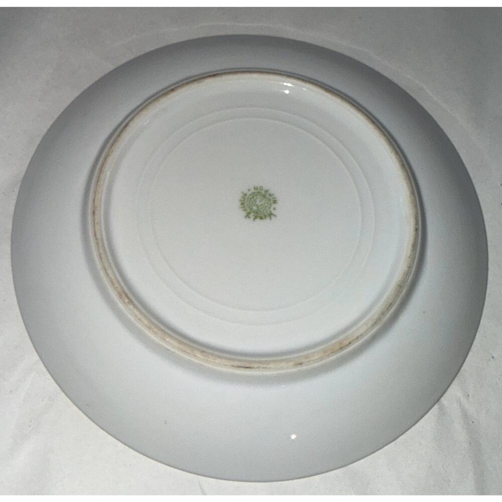 Vintage Nippon Hand Painted Butterfly & Floral Plate 6 3/8" Gold‎ Trim Japan - Picture 4 of 4